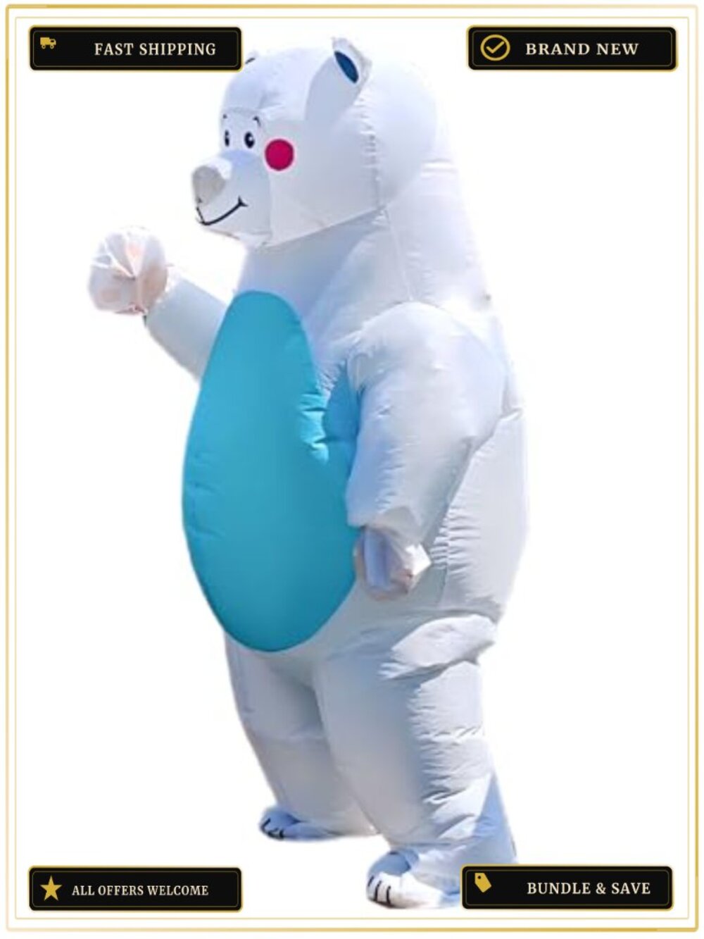 Inflatable Peacock Costume Adult Unisex Halloween Party Blow Up Suit